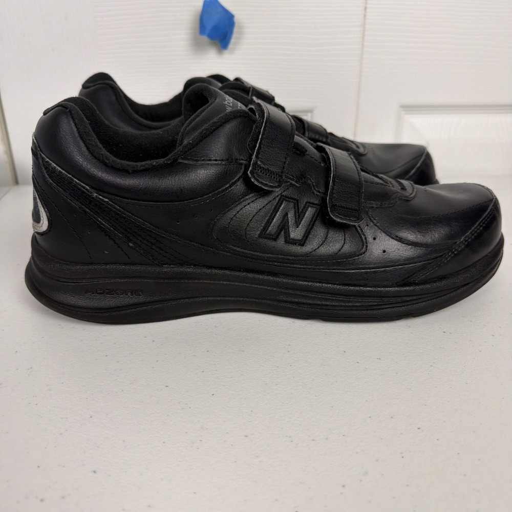 New Balance 577 Black Leather Casual Walking Shoes MW577VK Men's Size 11.5 D USA - Picture 3 of 9